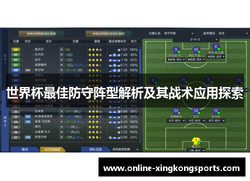 世界杯最佳防守阵型解析及其战术应用探索
