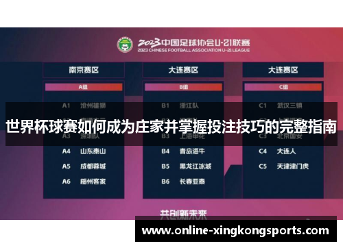 世界杯球赛如何成为庄家并掌握投注技巧的完整指南