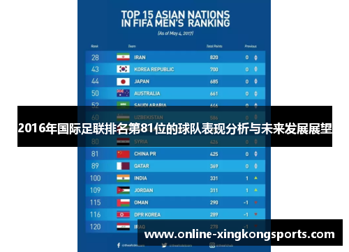 2016年国际足联排名第81位的球队表现分析与未来发展展望