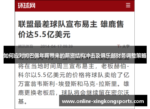 如何应对姆巴佩年薪带来的薪资结构冲击及俱乐部财务调整策略