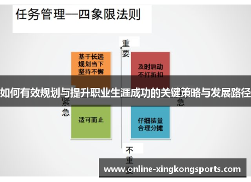 如何有效规划与提升职业生涯成功的关键策略与发展路径